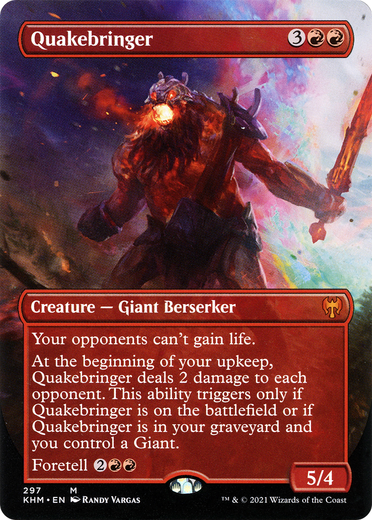 Quakebringer (Borderless Alternate Art) [Kaldheim] | Silver Goblin