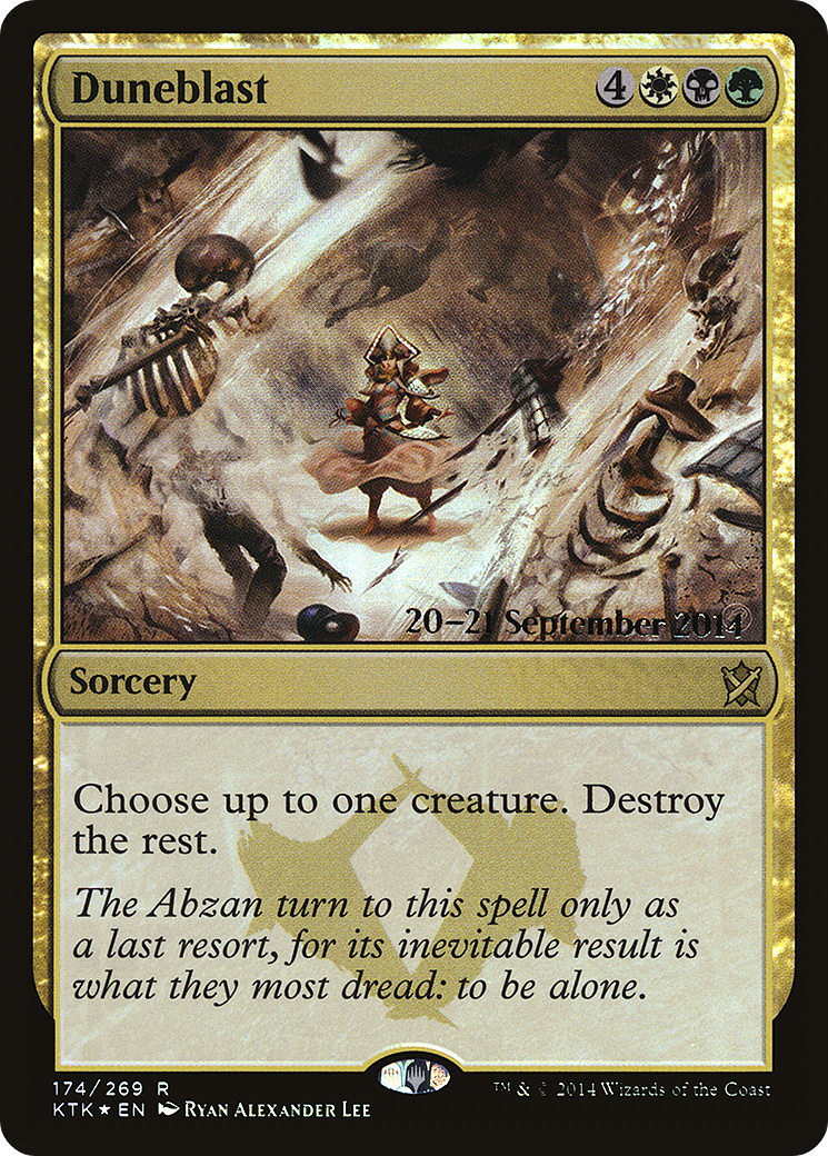 Duneblast (174) Foil - Khans of Tarkir Promos