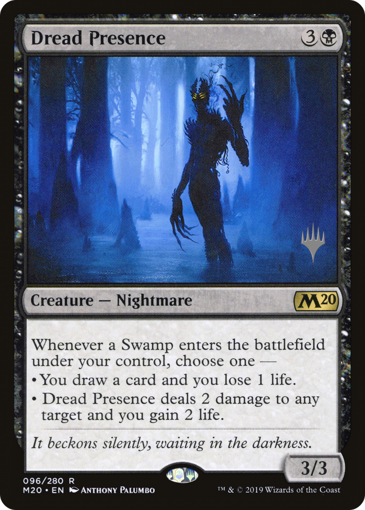 Dread Presence (096) Foil - Core Set 2020 Promos