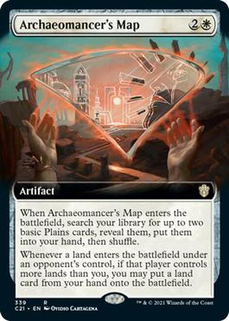 Archaeomancer's Map (Extended Art) [Commander 2021] | Silver Goblin