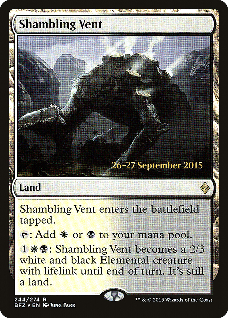 Shambling Vent (244) Foil - Battle for Zendikar Promos