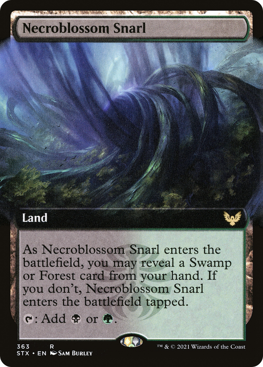 Necroblossom Snarl (Extended Art) (363) - Strixhaven: School of Mages