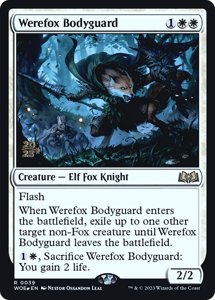 Werefox Bodyguard [Wilds of Eldraine Prerelease Promos] | Silver Goblin