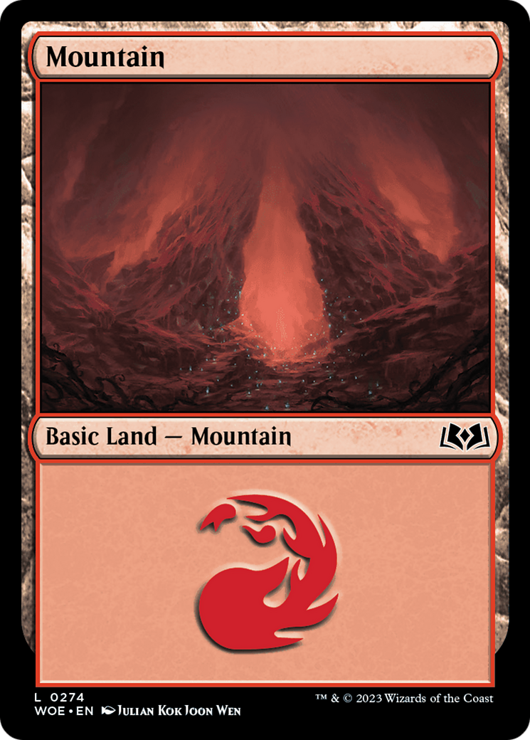 Mountain (274) Foil - Wilds of Eldraine