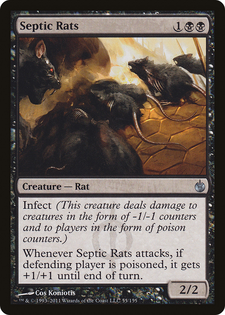 Septic Rats (055) Foil - Mirrodin Besieged