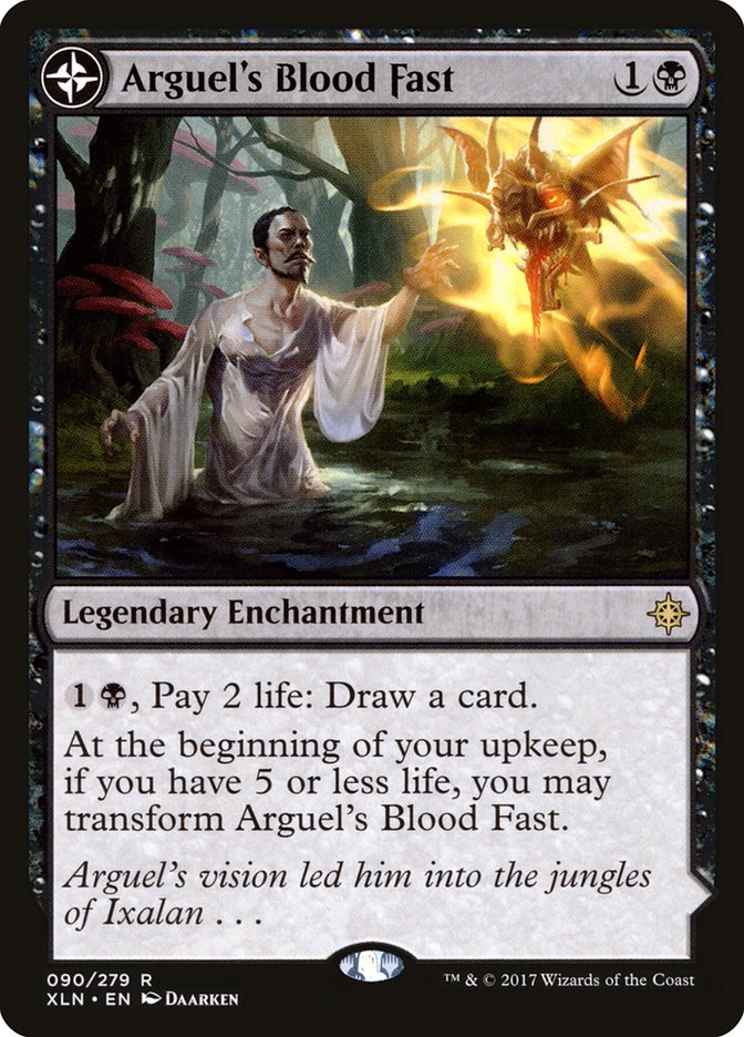 Arguel's Blood Fast // Temple of Aclazotz (090) Foil - Ixalan