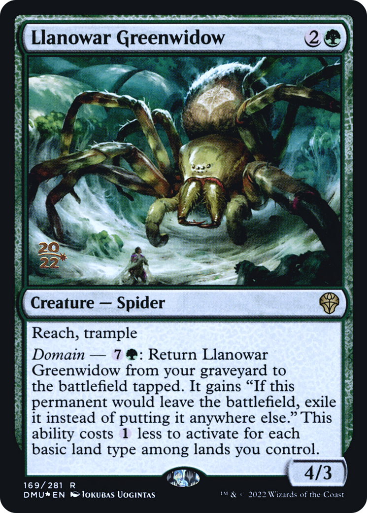 Llanowar Greenwidow (169s) Foil - Dominaria United Promos