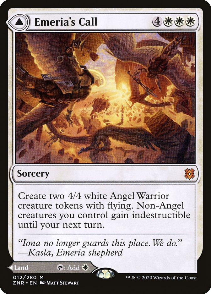 Emeria's Call // Emeria, Shattered Skyclave (012) Foil - Zendikar Rising