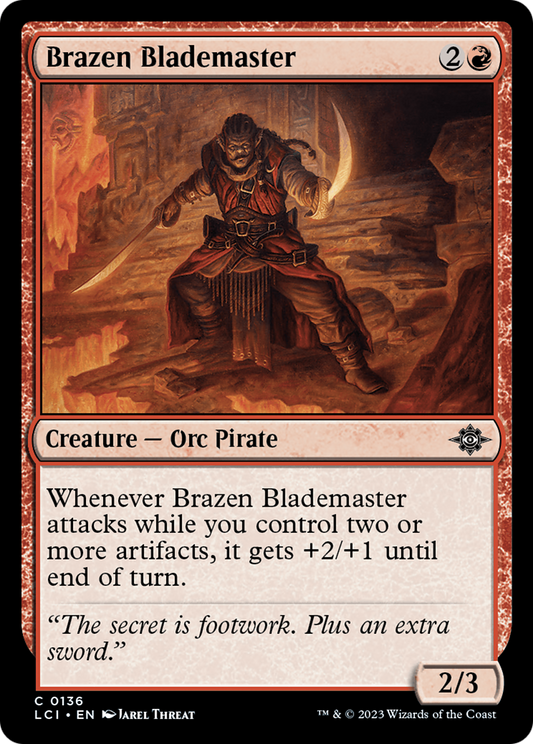 Brazen Blademaster (136) Foil - The Lost Caverns of Ixalan
