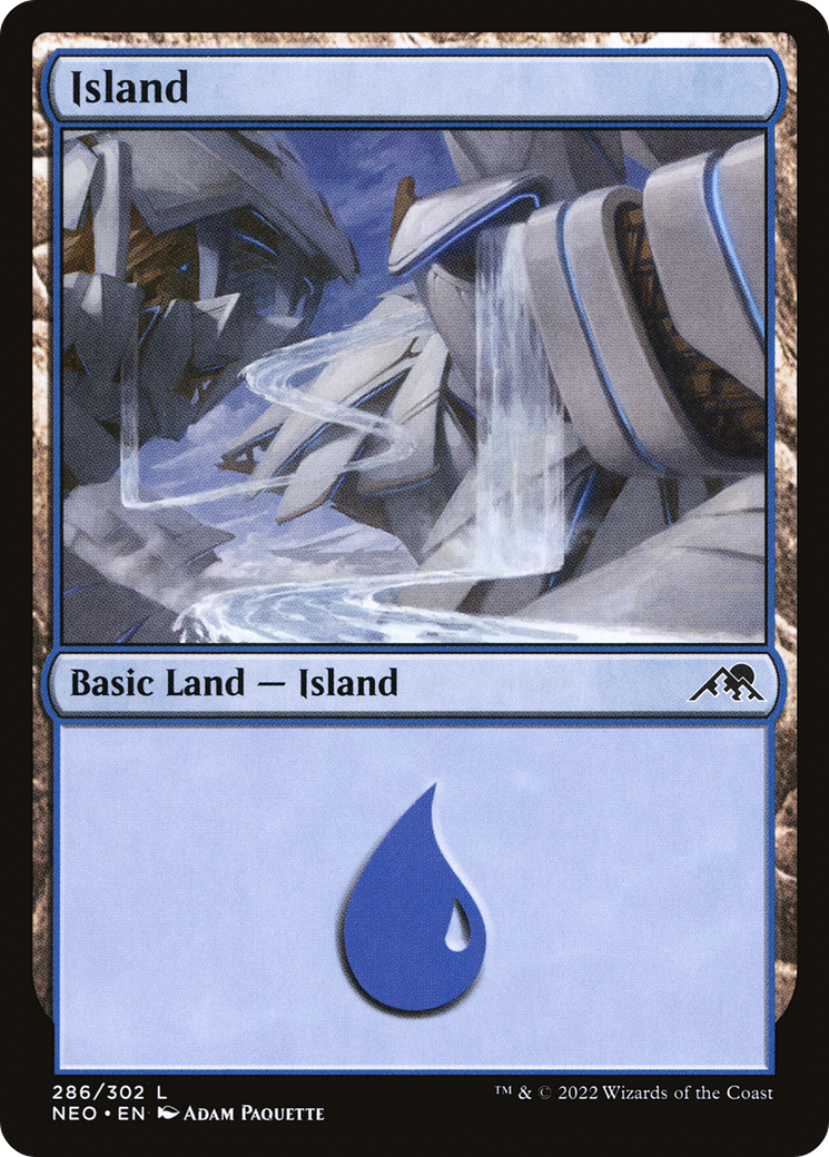 Island (286) [Kamigawa: Neon Dynasty] Foil