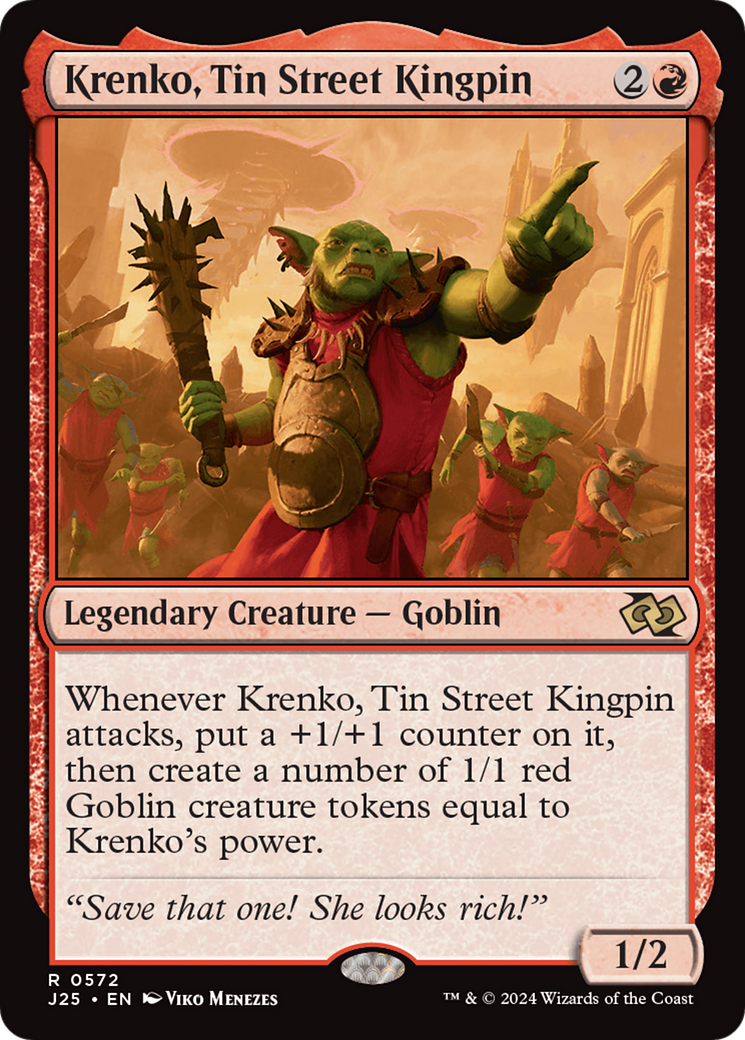 Krenko, Tin Street Kingpin [Foundations Jumpstart] | Silver Goblin