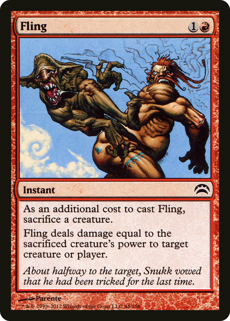 Fling (044) Foil - Planechase 2012