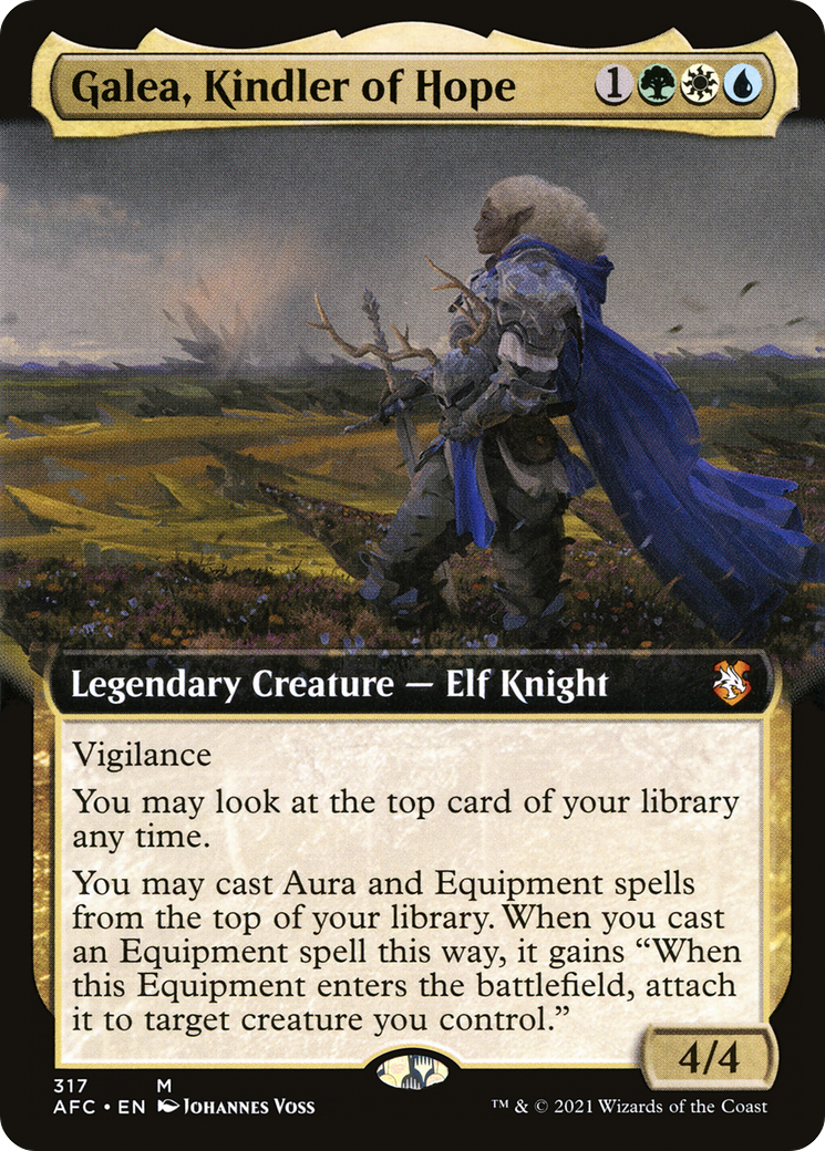 Galea, Kindler of Hope (Extended Art) (317) - Forgotten Realms Commander