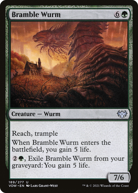 Bramble Wurm (189) Foil - Innistrad: Crimson Vow