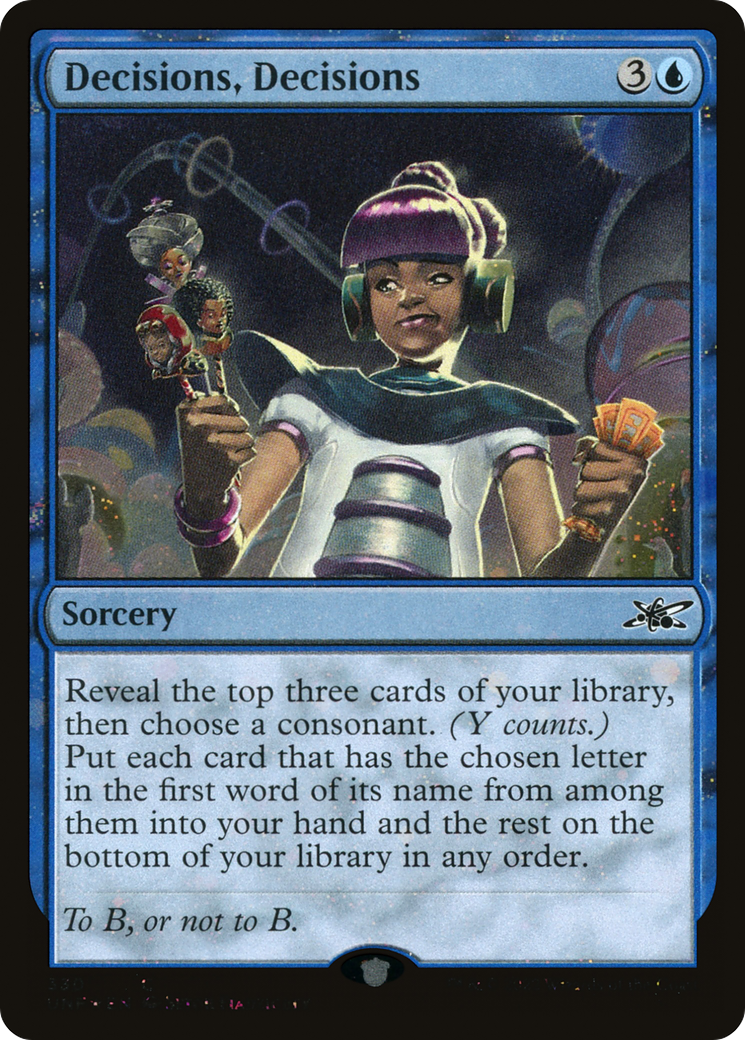 Decisions, Decisions (330) Foil - Unfinity