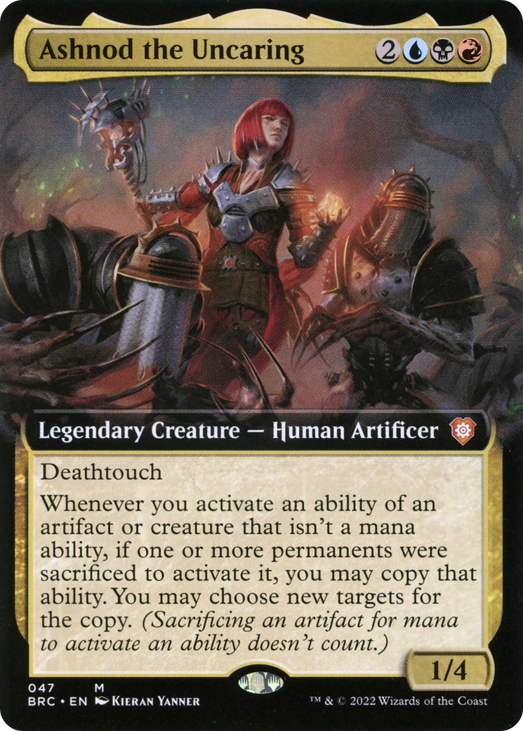Ashnod the Uncaring (Extended Art) (047) Foil - The Brothers' War Commander
