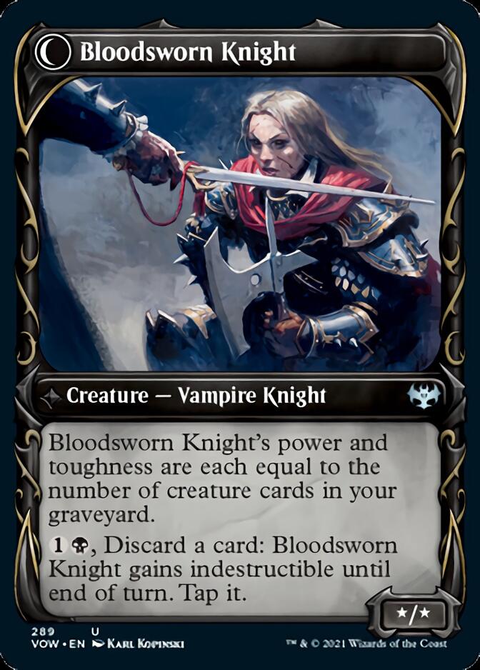 Bloodsworn Squire // Bloodsworn Knight (Showcase) (289) - Innistrad: Crimson Vow