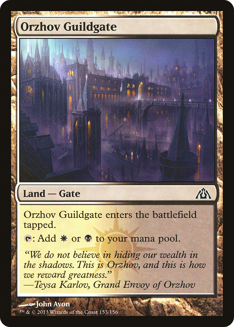 Orzhov Guildgate [Dragon's Maze] | Silver Goblin