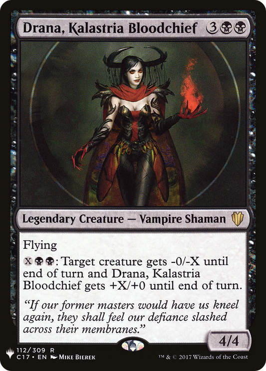 Drana, Kalastria Bloodchief (C17-112) - The List