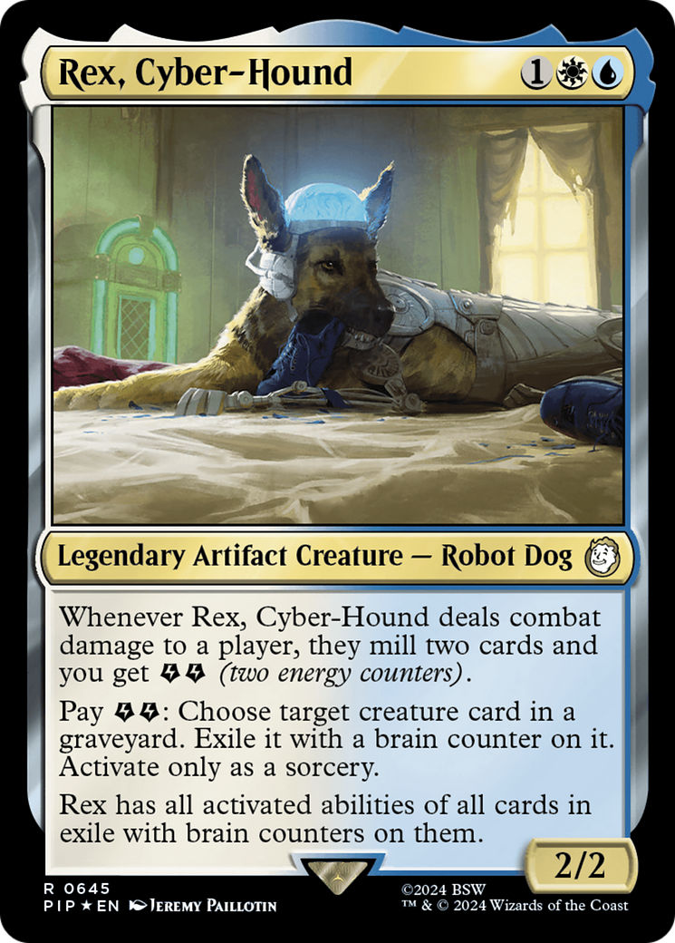 Rex, Cyber-Hound (Surge Foil) [Fallout] | Silver Goblin