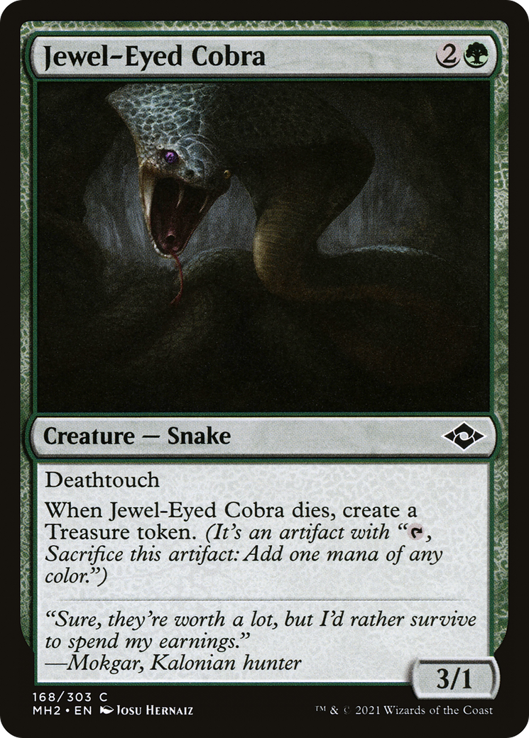 Jewel-Eyed Cobra (168) Foil - Modern Horizons 2