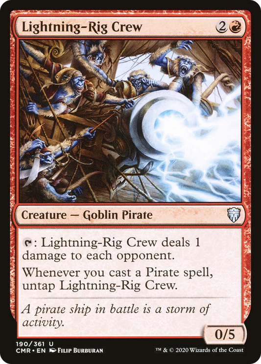 Lightning-Rig Crew [Commander Legends] Foil