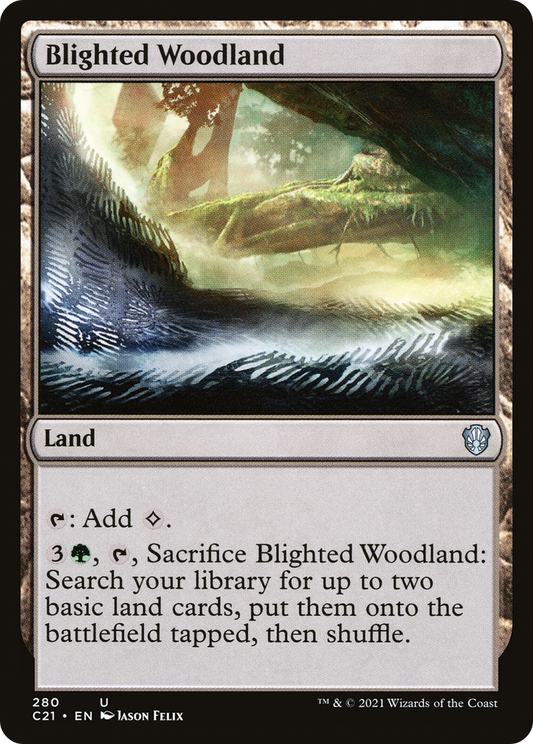 Blighted Woodland (280) - Commander 2021