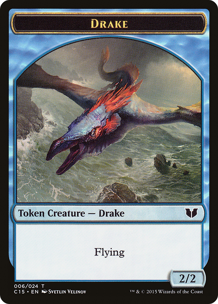 Drake // Elemental (020) Double-Sided Token [Commander 2015 Tokens] | Silver Goblin