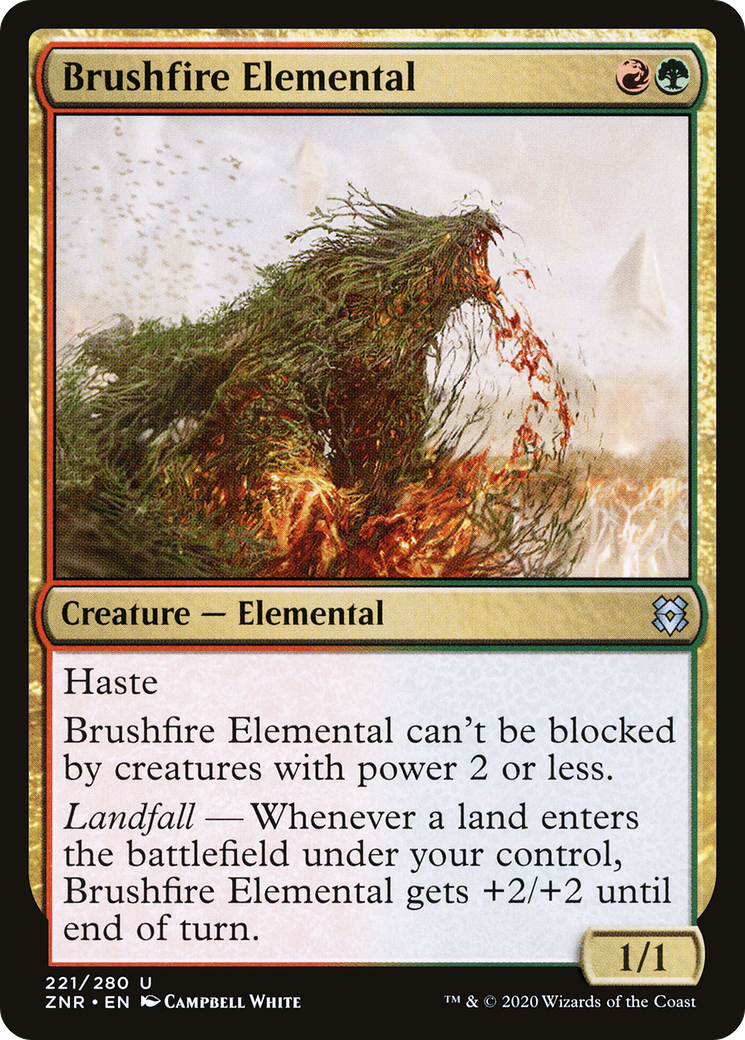 Brushfire Elemental (221) Foil - Zendikar Rising