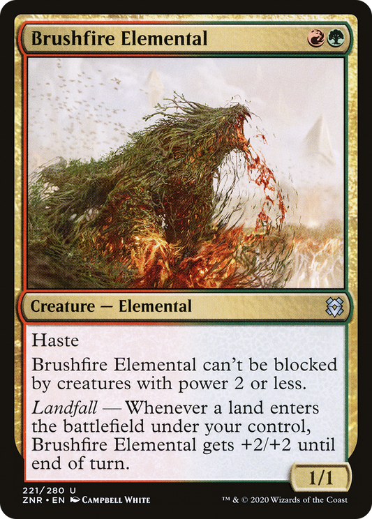 Brushfire Elemental (221) Foil - Zendikar Rising