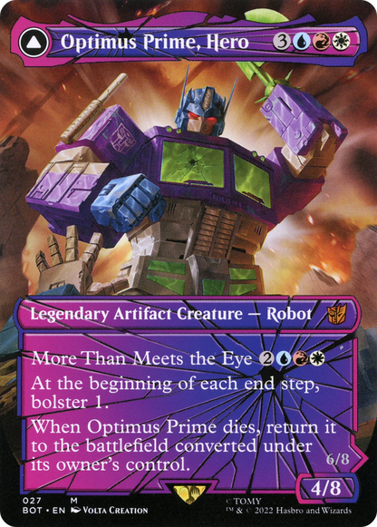 Optimus Prime, Hero // Optimus Prime, Autobot Leader (027) Foil - Transformers