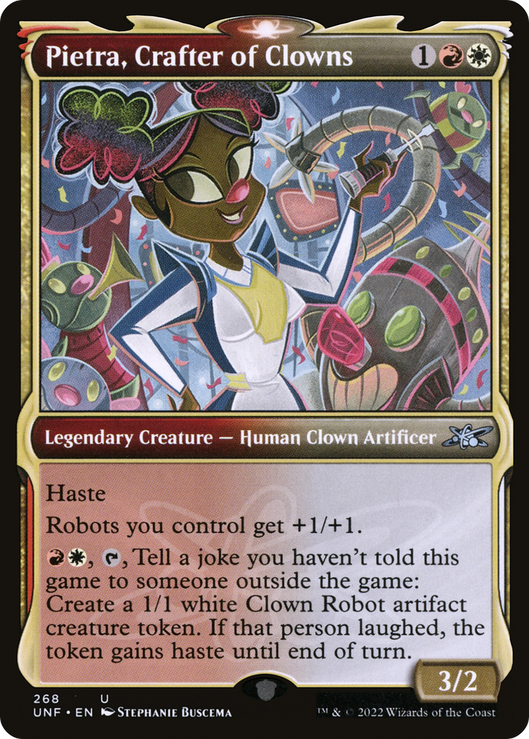 Pietra, Crafter of Clowns (Showcase) (268) - Unfinity