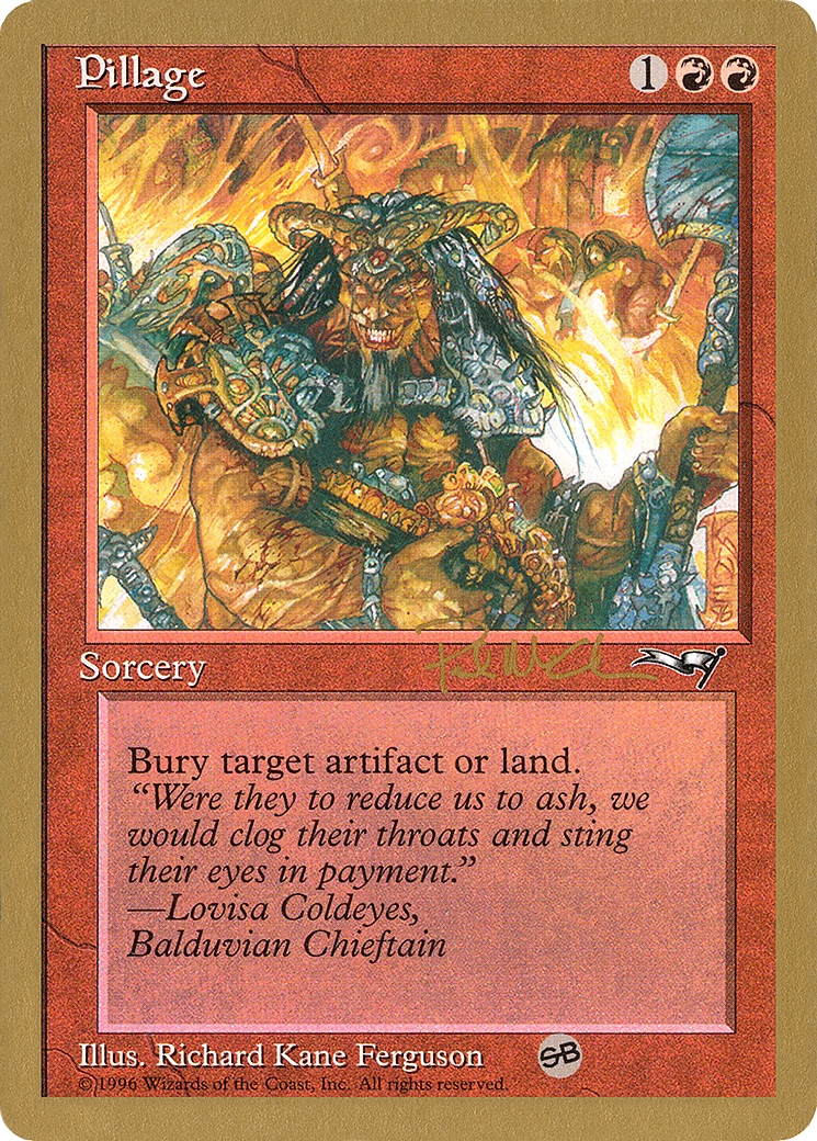 Pillage - 1997 Paul McCabe (ALL) (SB) (Retro) - World Championship Decks 1997