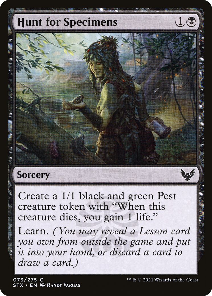 Hunt for Specimens (073) Foil - Strixhaven: School of Mages