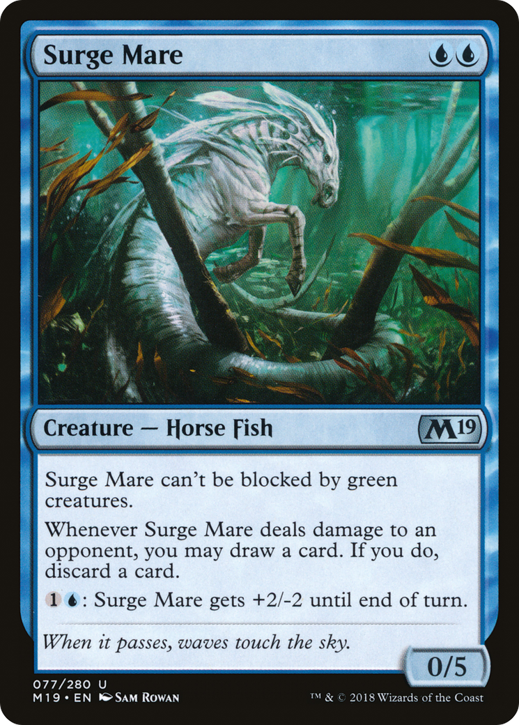 Surge Mare (077) Foil - Core Set 2019