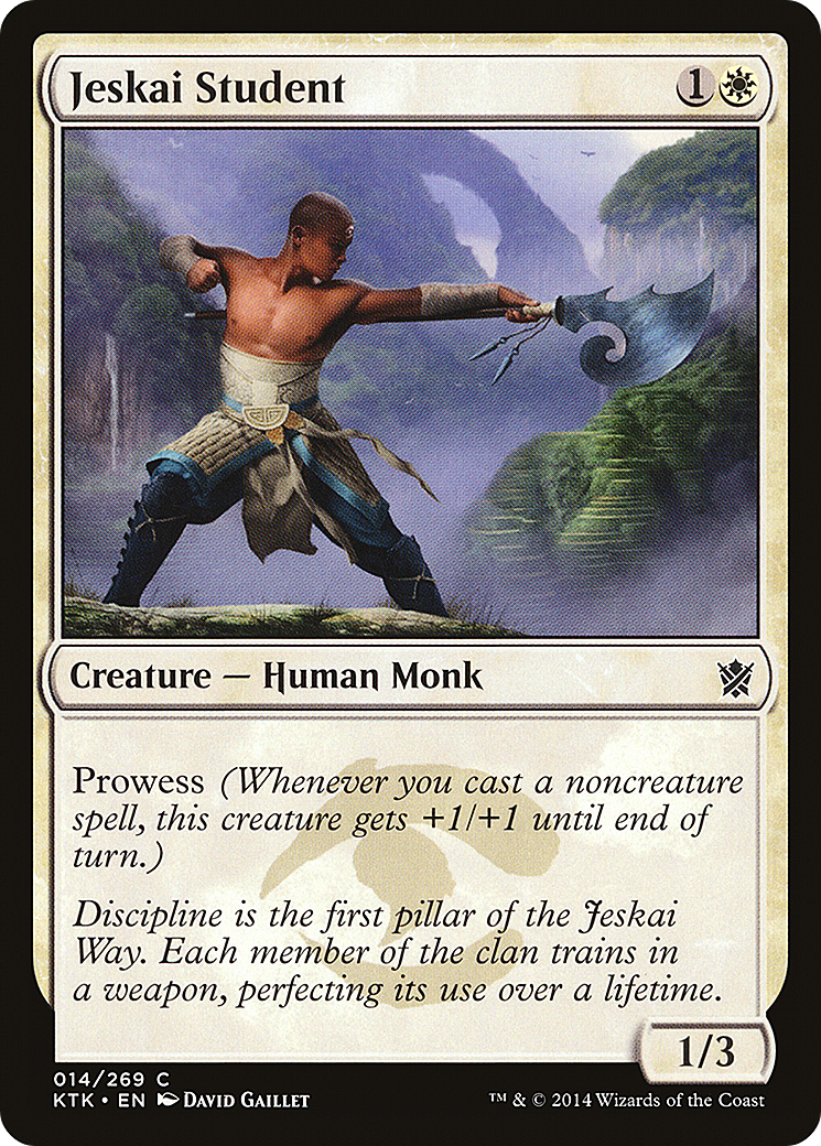 Jeskai Student (014) Foil - Khans of Tarkir