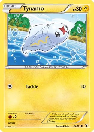 Tynamo (39/101) [Black & White: Noble Victories] Reverse Holofoil
