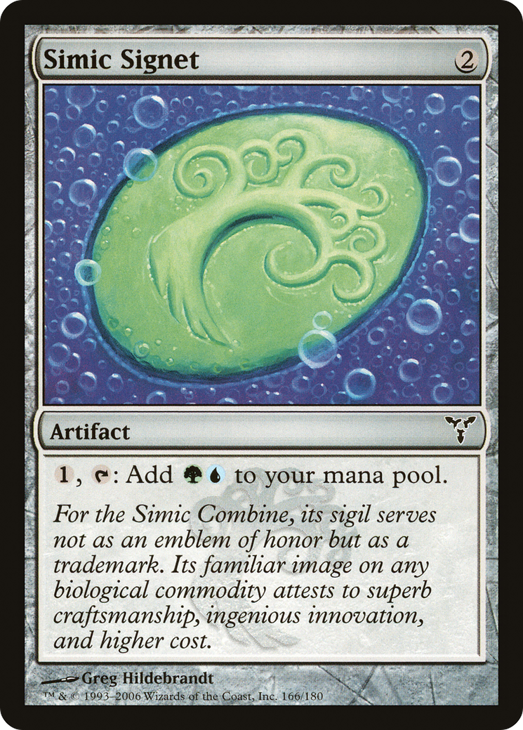 Simic Signet (166) Foil - Dissension