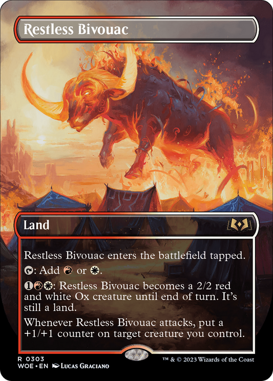 Restless Bivouac (Borderless) (303) - Wilds of Eldraine