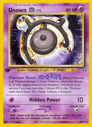 Unown [M] (49) Unlimited - Neo Discovery