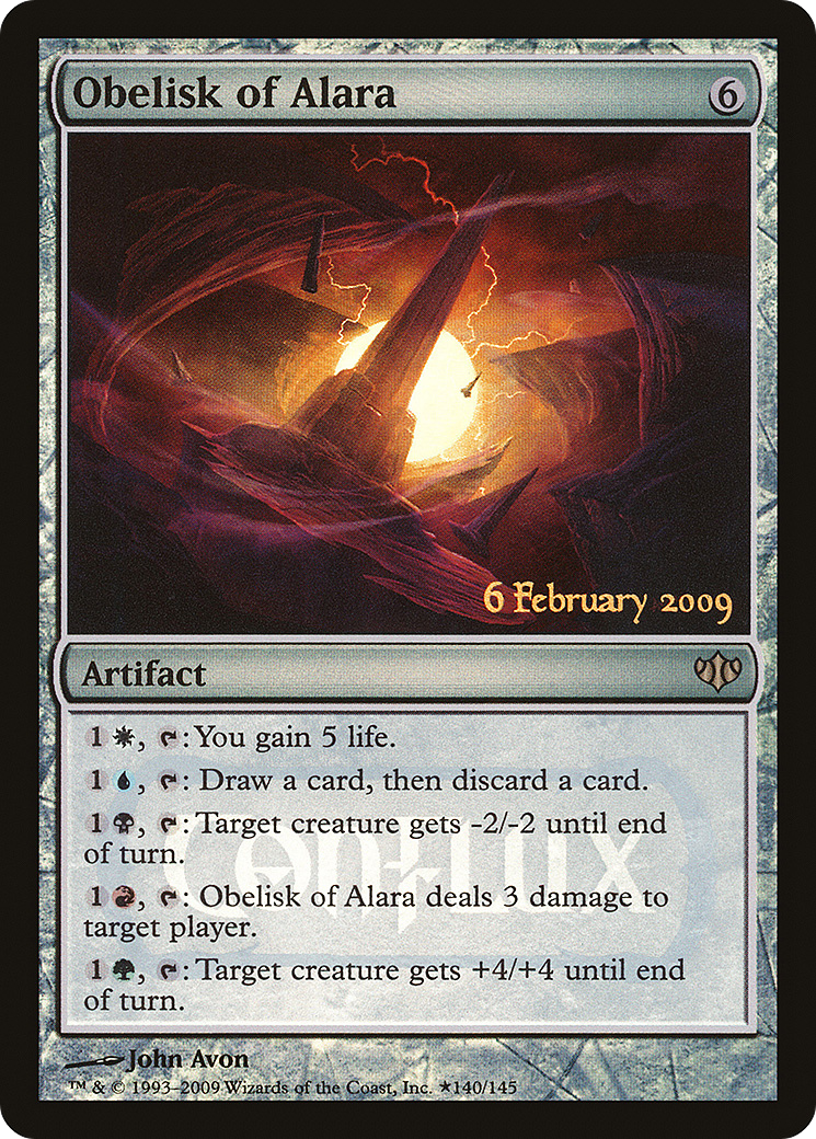 Obelisk of Alara (140★) Foil - Conflux Promos