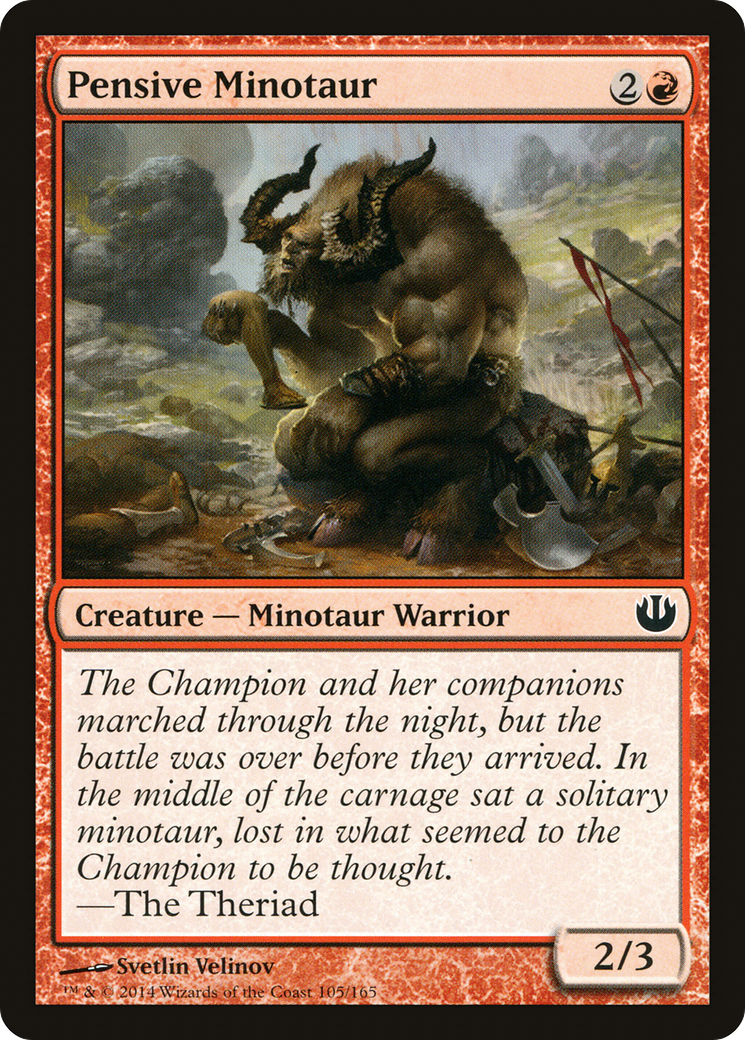 Pensive Minotaur (105) - Journey into Nyx