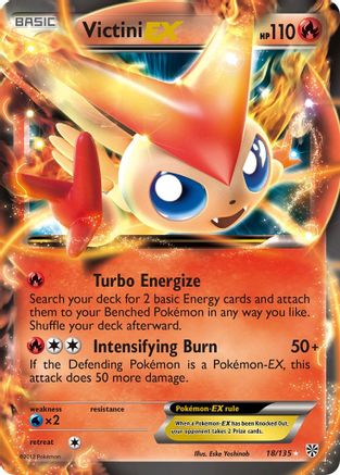 Victini EX (18) Holofoil - Plasma Storm