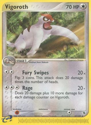 Vigoroth (47/109) [EX: Ruby & Sapphire] Reverse Holofoil