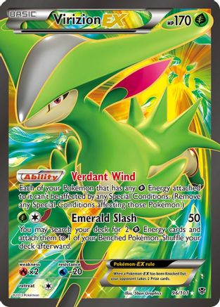 Virizion EX (Full Art) (96) Holofoil - Plasma Blast