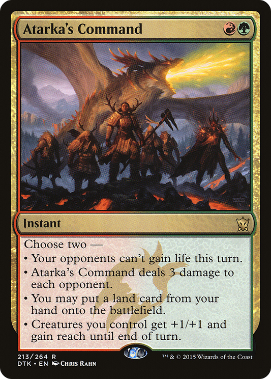 Atarka's Command (213) - Dragons of Tarkir