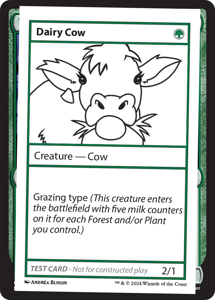 Dairy Cow [Mystery Booster 2 Playtest Cards] | Silver Goblin