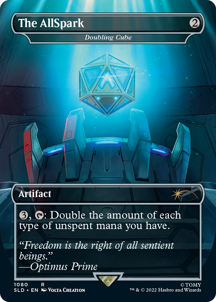 The AllSpark – Doubling Cube (1080) Foil - Secret Lair Drop