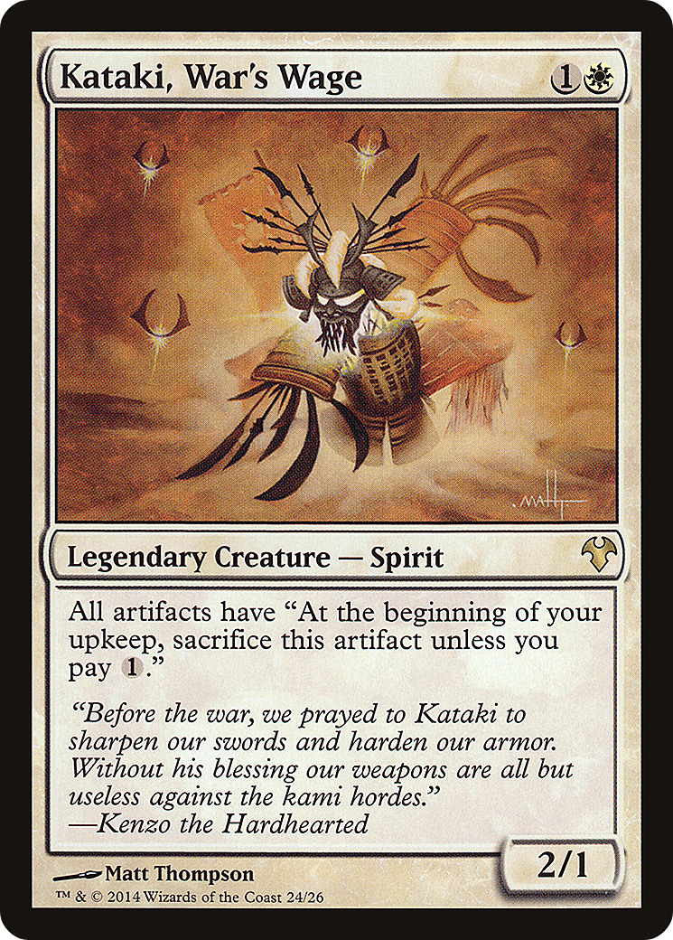 Kataki, War's Wage (024) - Modern Event Deck 2014