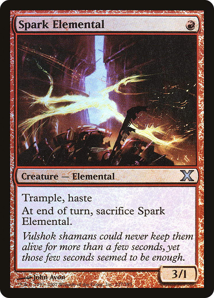Spark Elemental (237) Foil - Tenth Edition